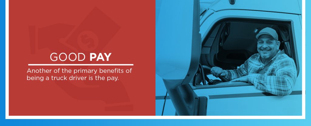 Truck Drivers receive good pay